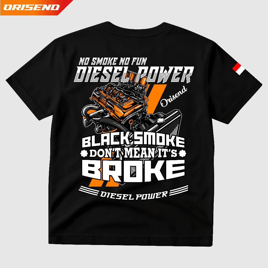 Kaos mekanik Mesin Diesel Power Mobil desain terbaru