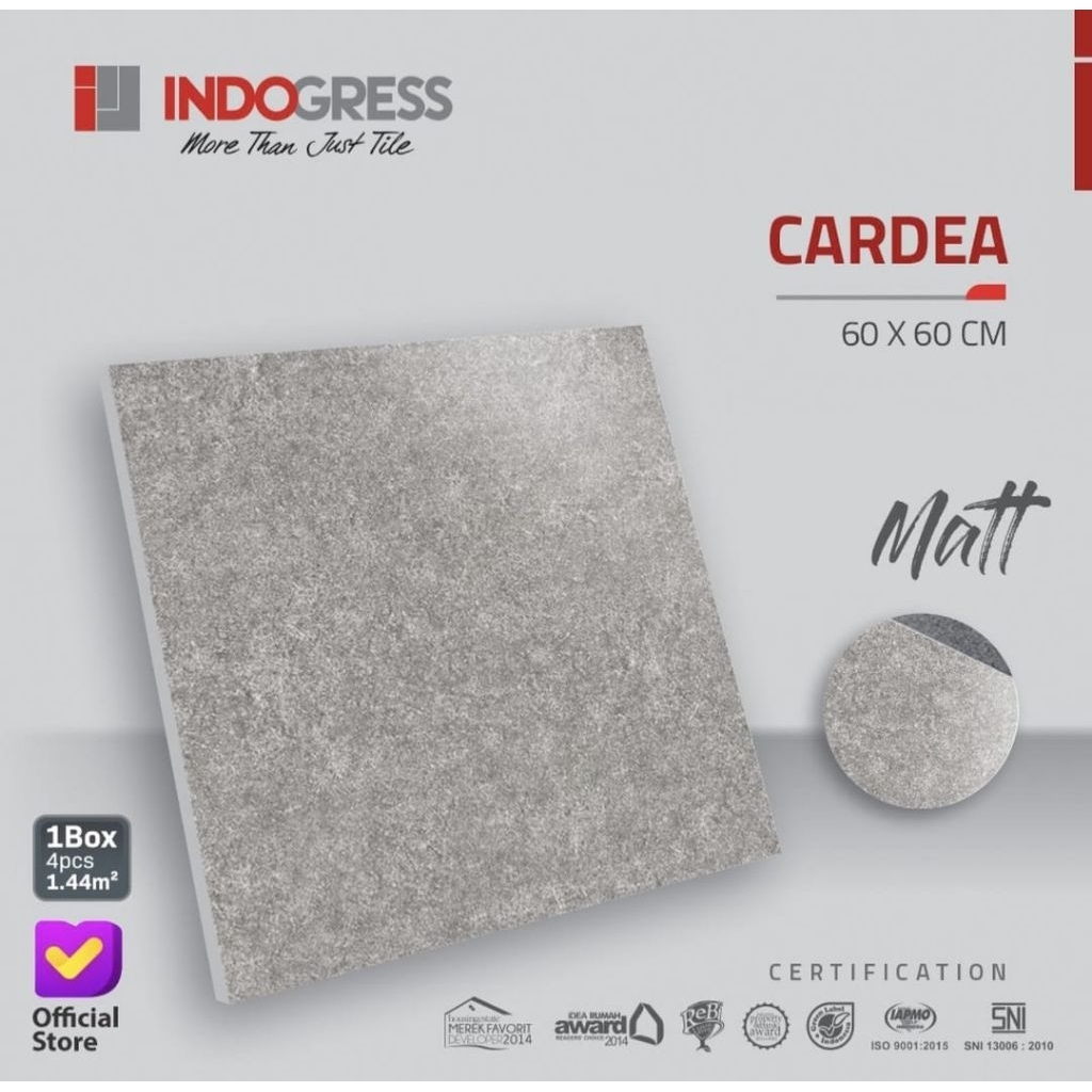 Granite 60x60 Indogress Cardea Grey | Matt