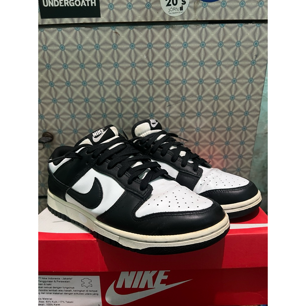 Nike Dunk Low - Sneakers Pria Wanita Putih Hitam Panda, Nyaman Dipakai Seharian