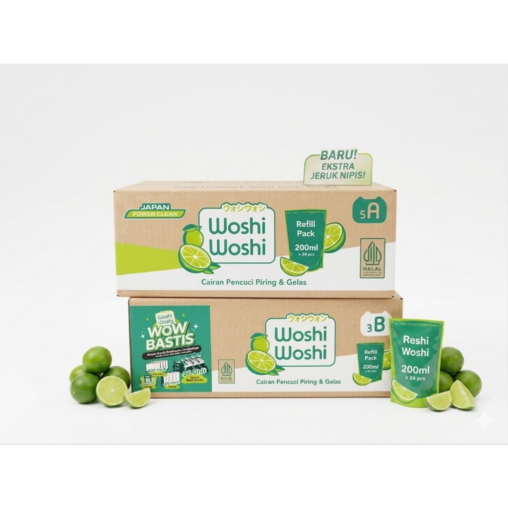 [GROSIR] WOSHI WOSHI SABUN CUCI PIRING 200ML (1 DUS ISI 24 PCS)