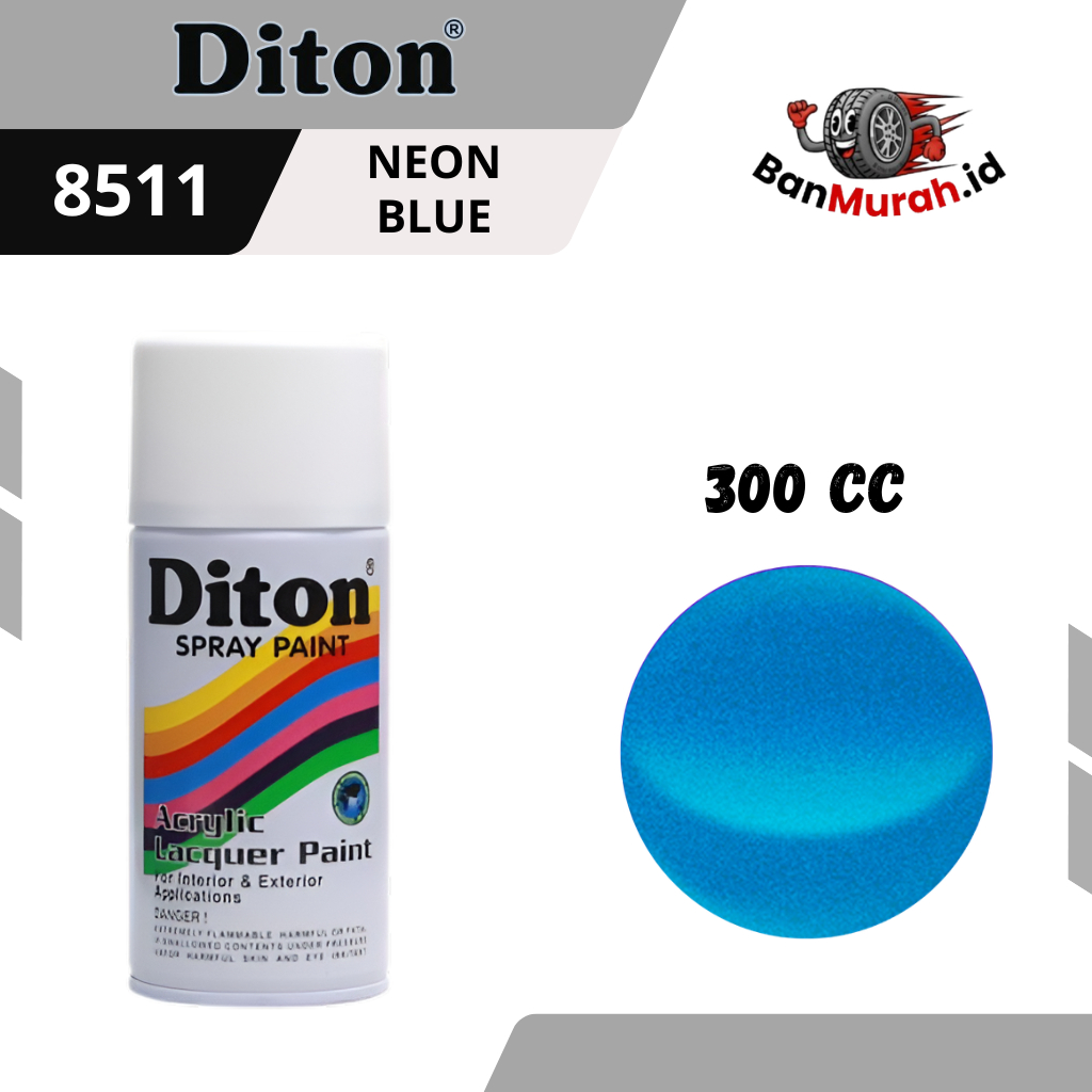 CAT SEMPROT DITON 8511 NEON BLUE UKURAN 300 CC