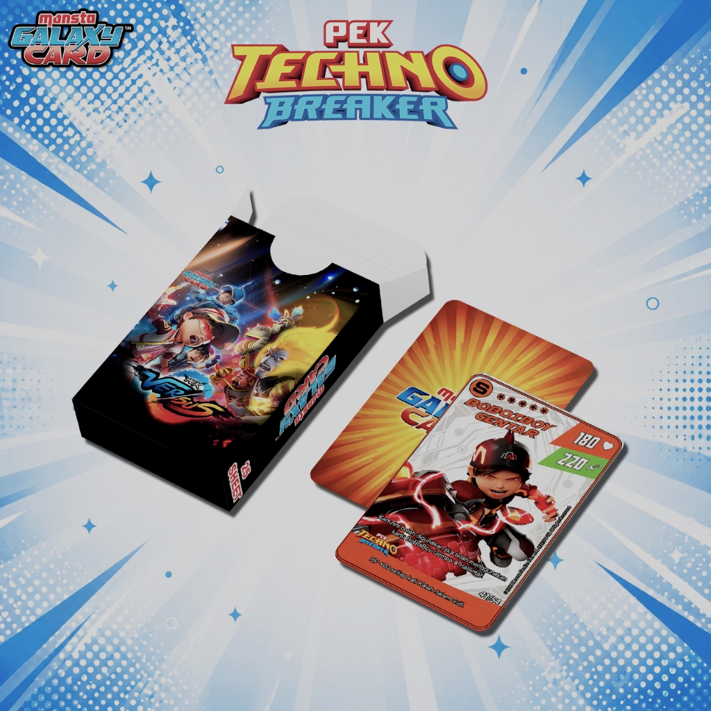 BOBOIBOY MONSTA GALAXY CARD PEK TECHNO BREAKER