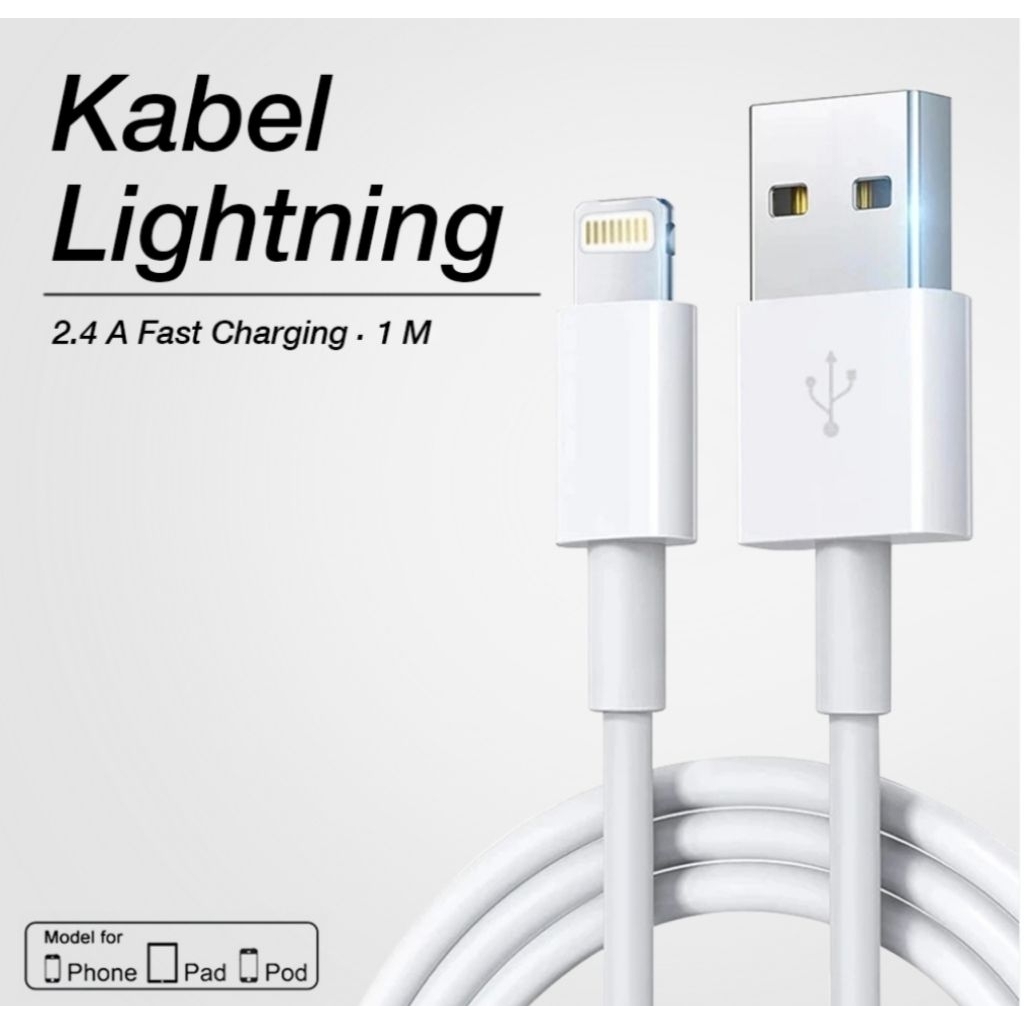 KABEL cas charger DATA LIGHTNING iPhone 5, 6, 7, 8, X S PLUS ORI 99