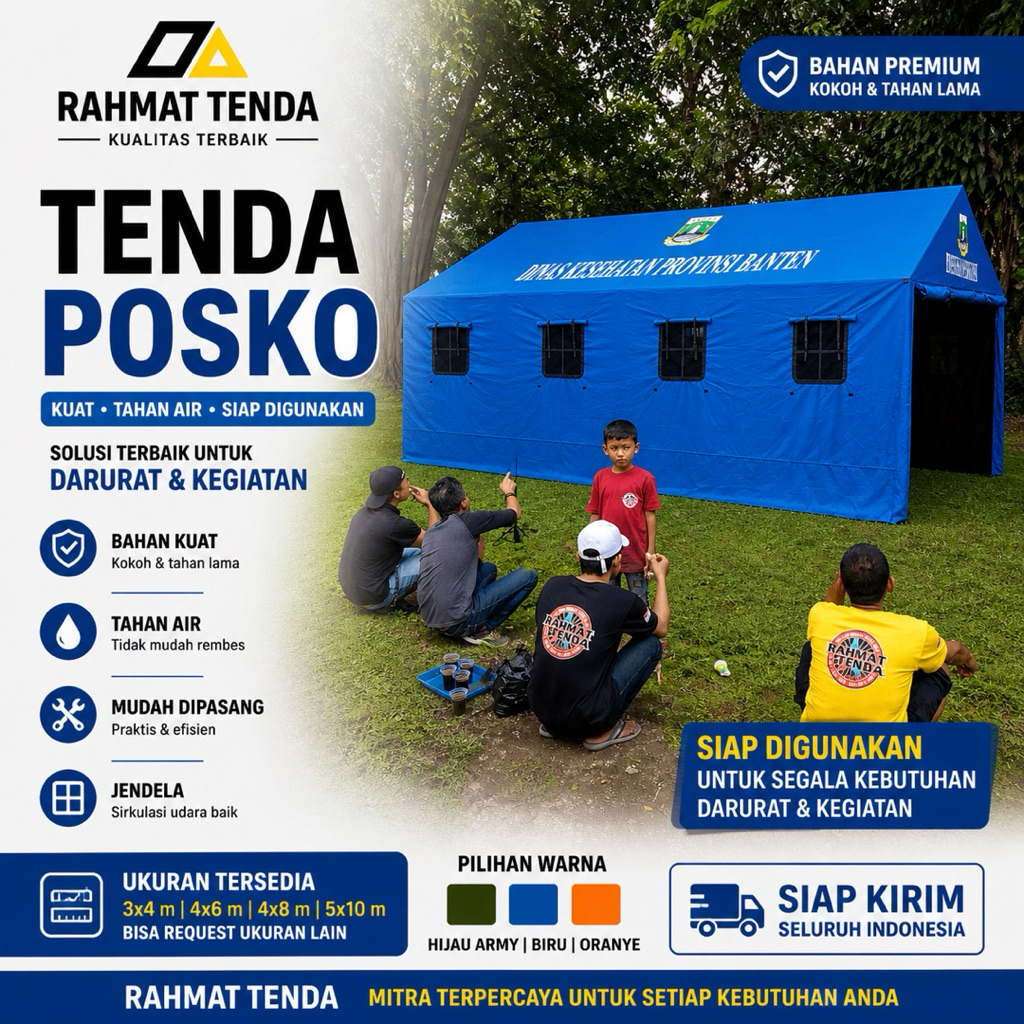 Tenda Posko BPBD Tenda Darurat UK 3x4