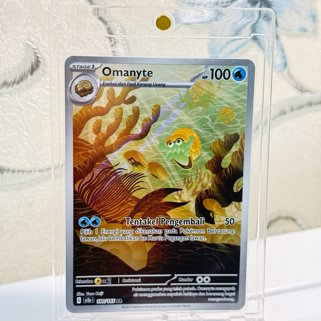 Kartu Pokemon Original - Omanyte 180/165 AR