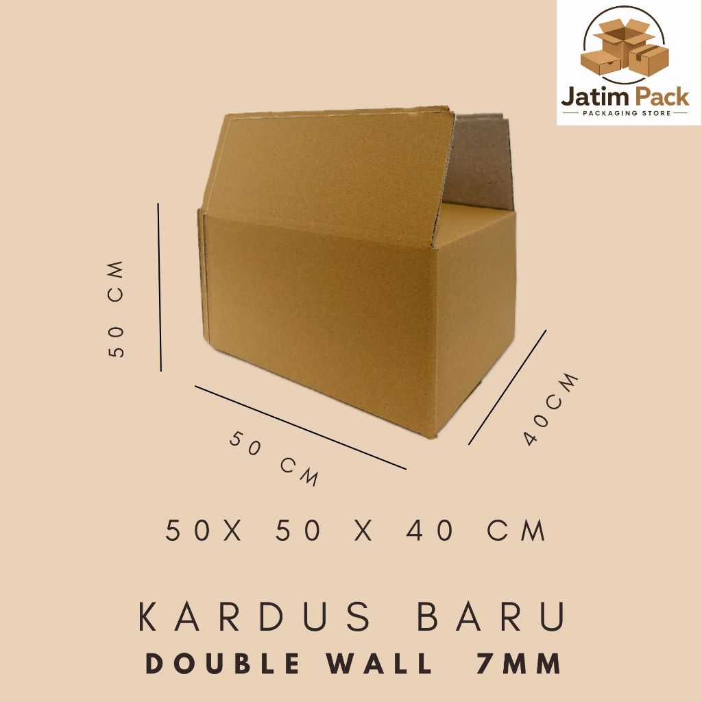 Kardus 50x50x40 Cm Kardus double wall baru murah dan tebal