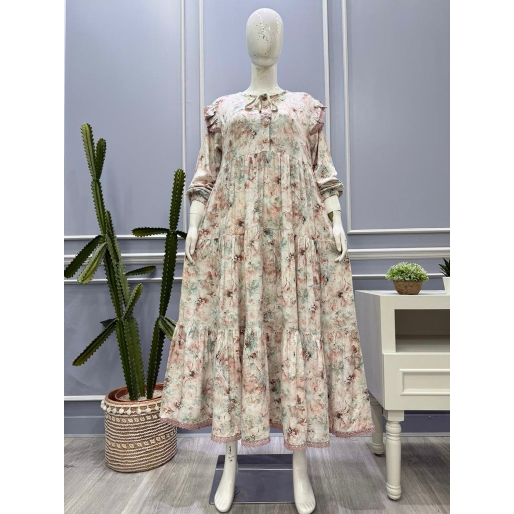 Dress Midi Salvina ys motif songket