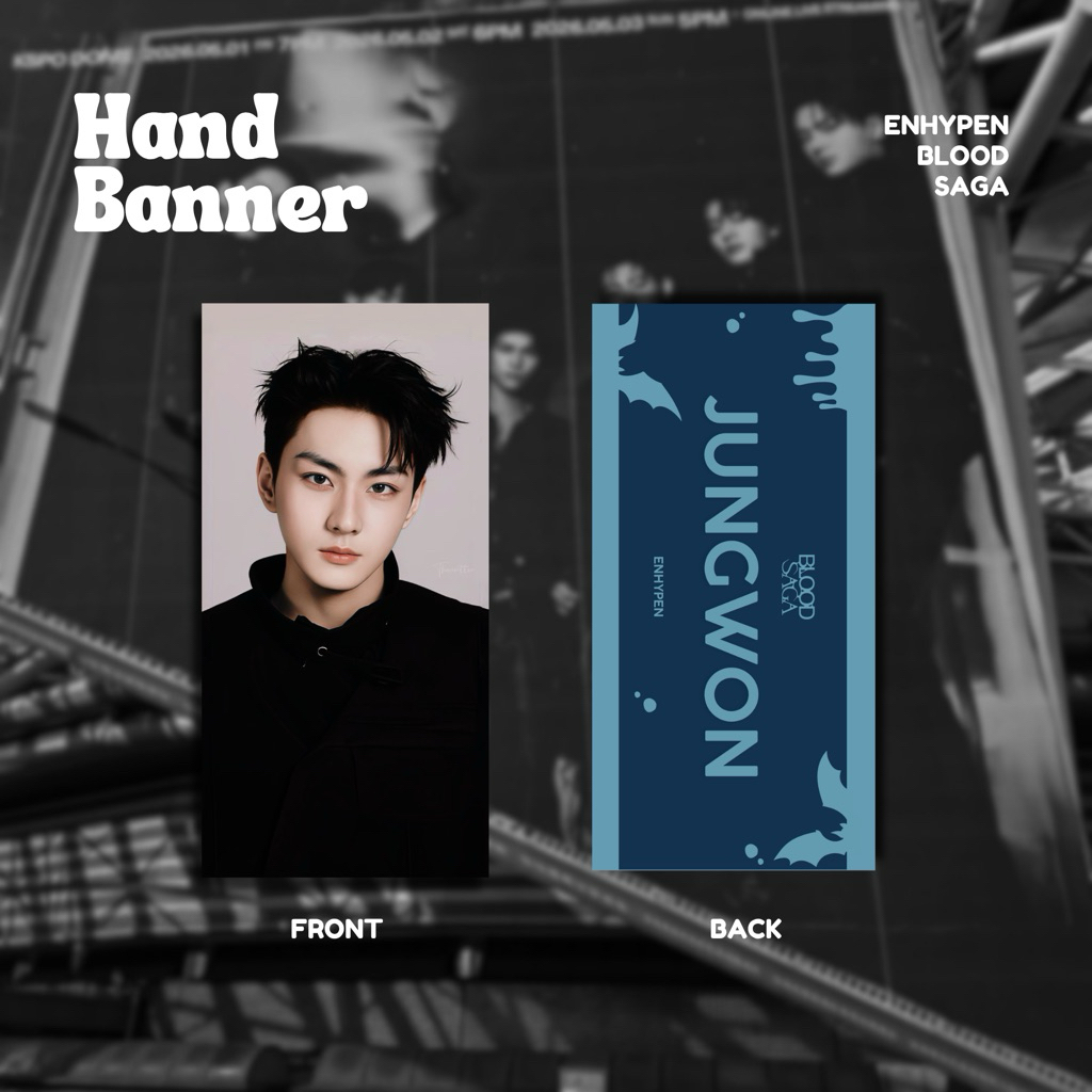 Handbanner ENHYPEN BLOOD SAGA Photo Slogan (unoff)