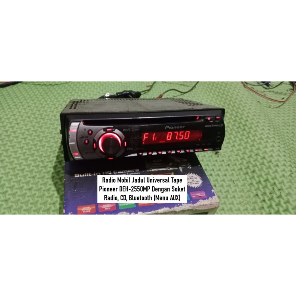 Tape Mobil Radio Kaset Pioneer DEH-2550MP Sudah Bluetooth | Dengan Soket | Kondisi Bekas