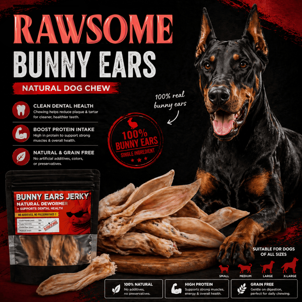 Rawsome Bunny Ear Kuping Kelinci Kering Dehydrated Snack Anjing