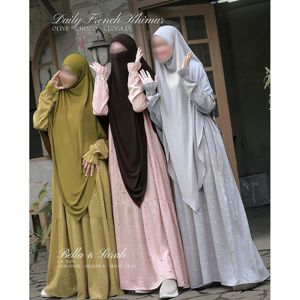 [SIAP KIRIM] SARAH BELLA DRESS LIL SUN HAZE BLUSHEA MISTY GREY FALL IN LOVE MIDNIGHT CHICO SIZE S M 