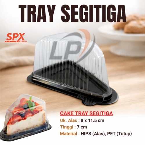 CT Segitiga / Cake Tray Segitiga / MIKA KUE SEGITIGA / Mika Cake Segitiga / MIKA TART SLICE SEGITIGA