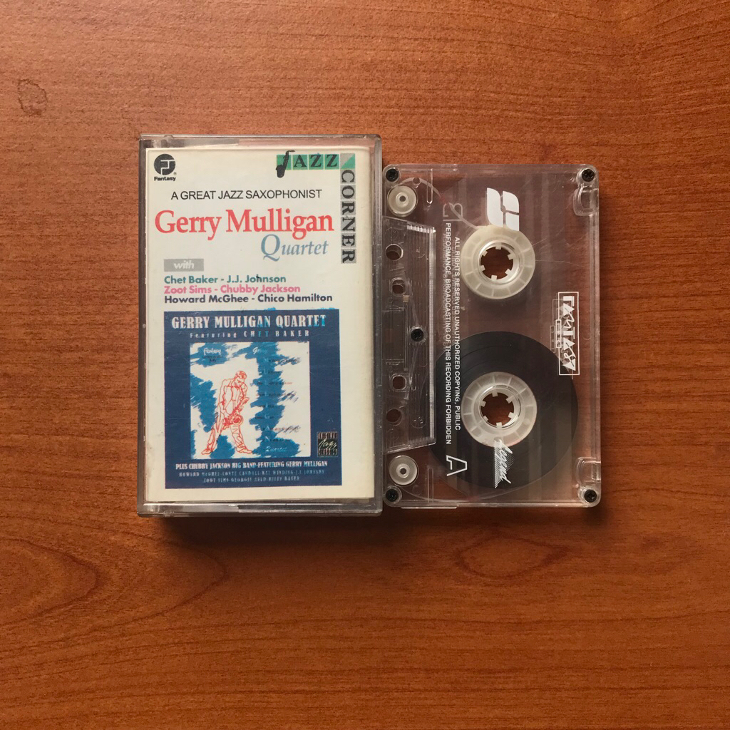 Kaset Jazz Corner Gerry Mulligan Quartet - With Chet Baker, JJ Johnson, etc