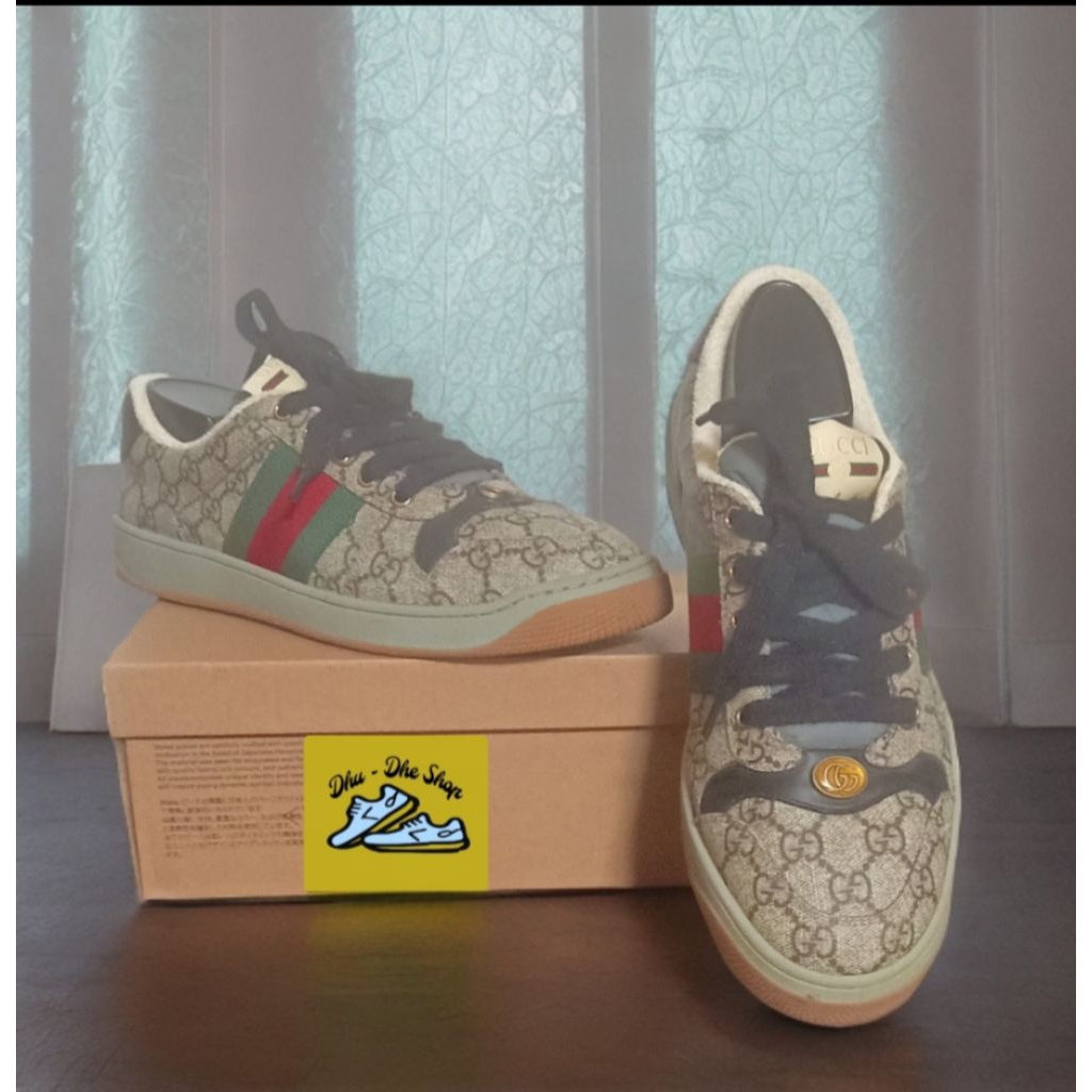 Sepatu Gucci Sneaker GG Supreme size 42 Original mewah NEGO
