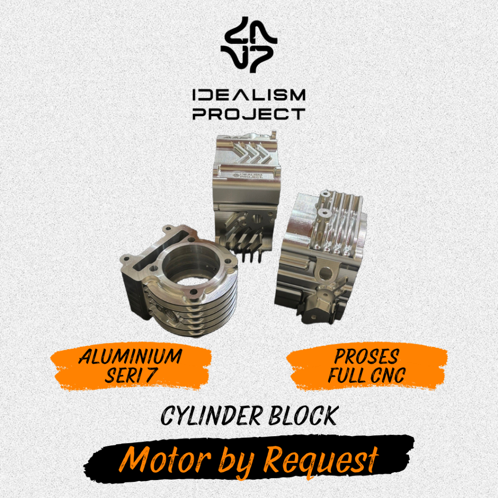 Blok CNC Billet Vario / PCX / ADV / Stylo / Mio / Aerox / NMax / XMax / MX King Radiator On/Off