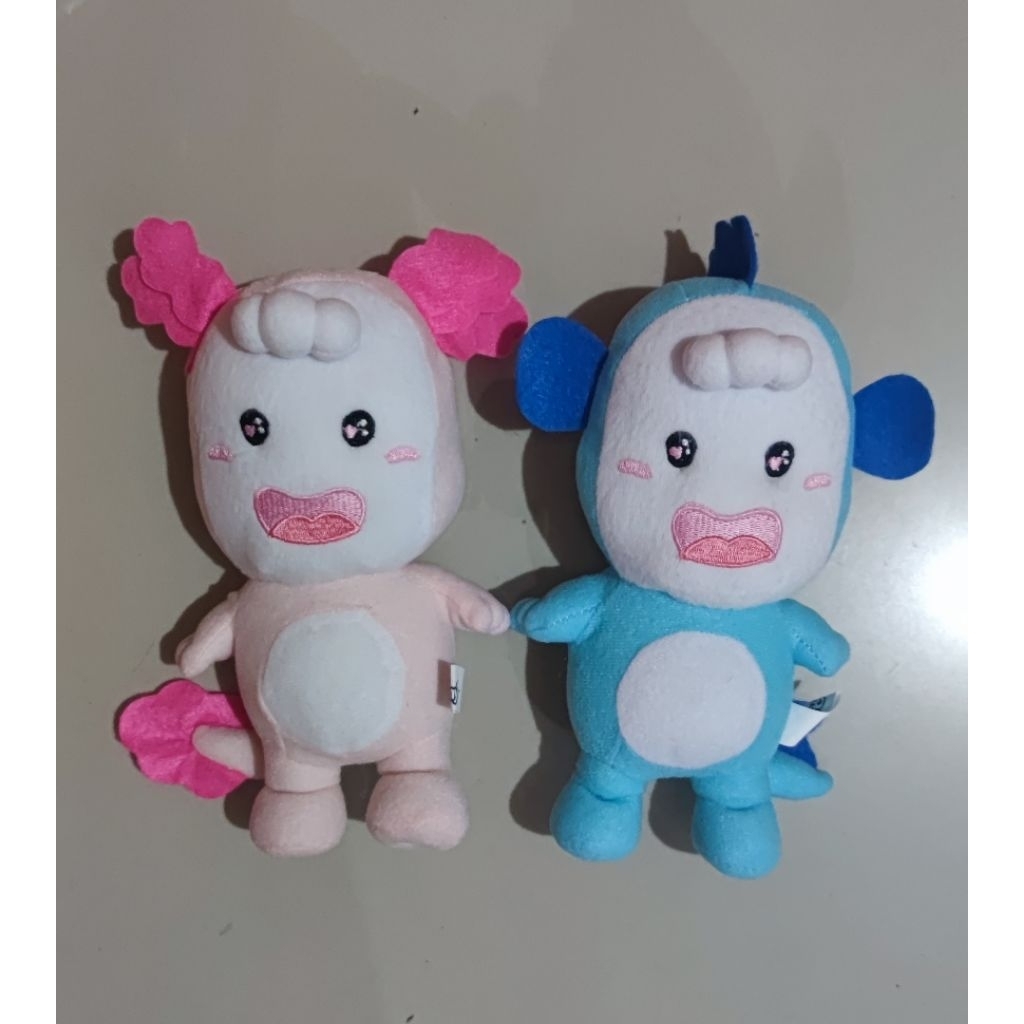 Boneka Pokojang Soft Kimono, pokojang  Axolotl Mamypoko Putih 20 x 13 cm