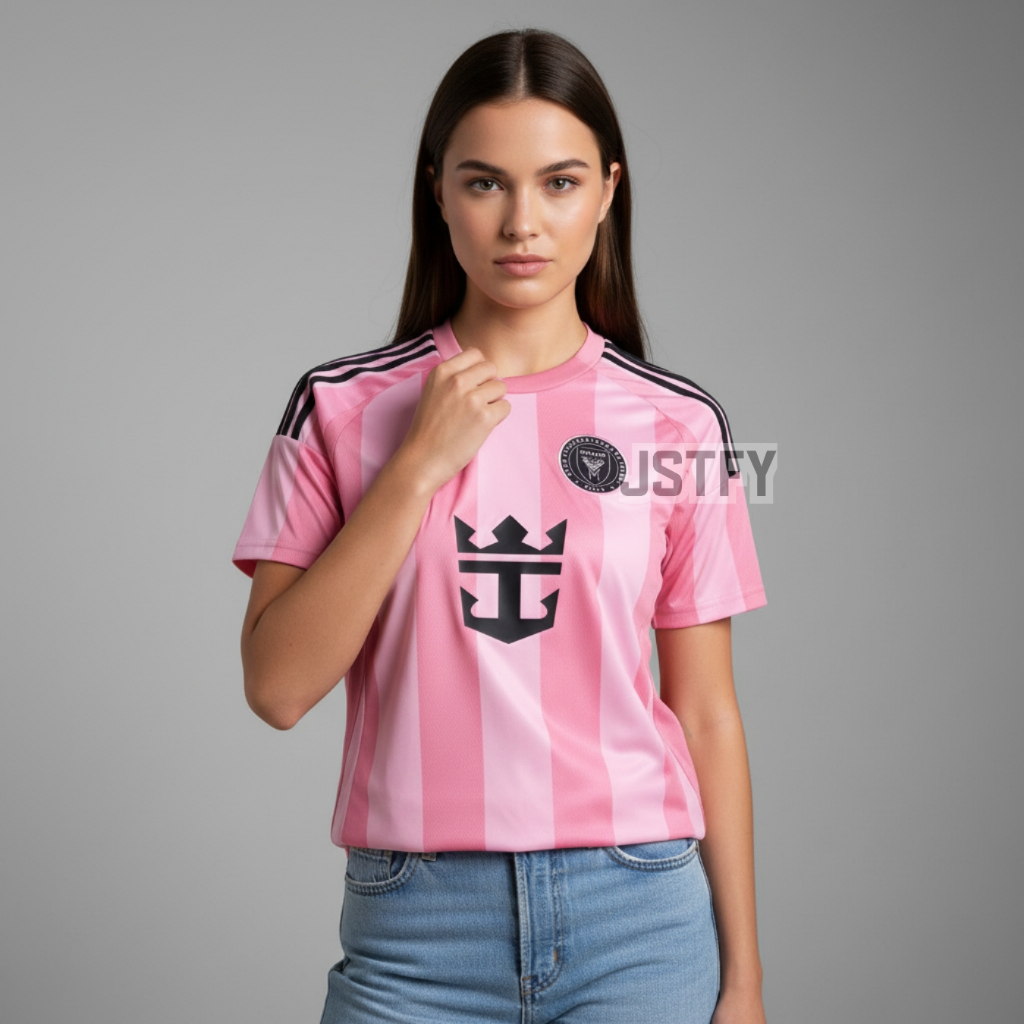 LADIES Intr Mm 2025 2026 Baju Intrmm Sepak Bola Wanita Warna Pink Perempuan Cewe Cewek Pasang Custom