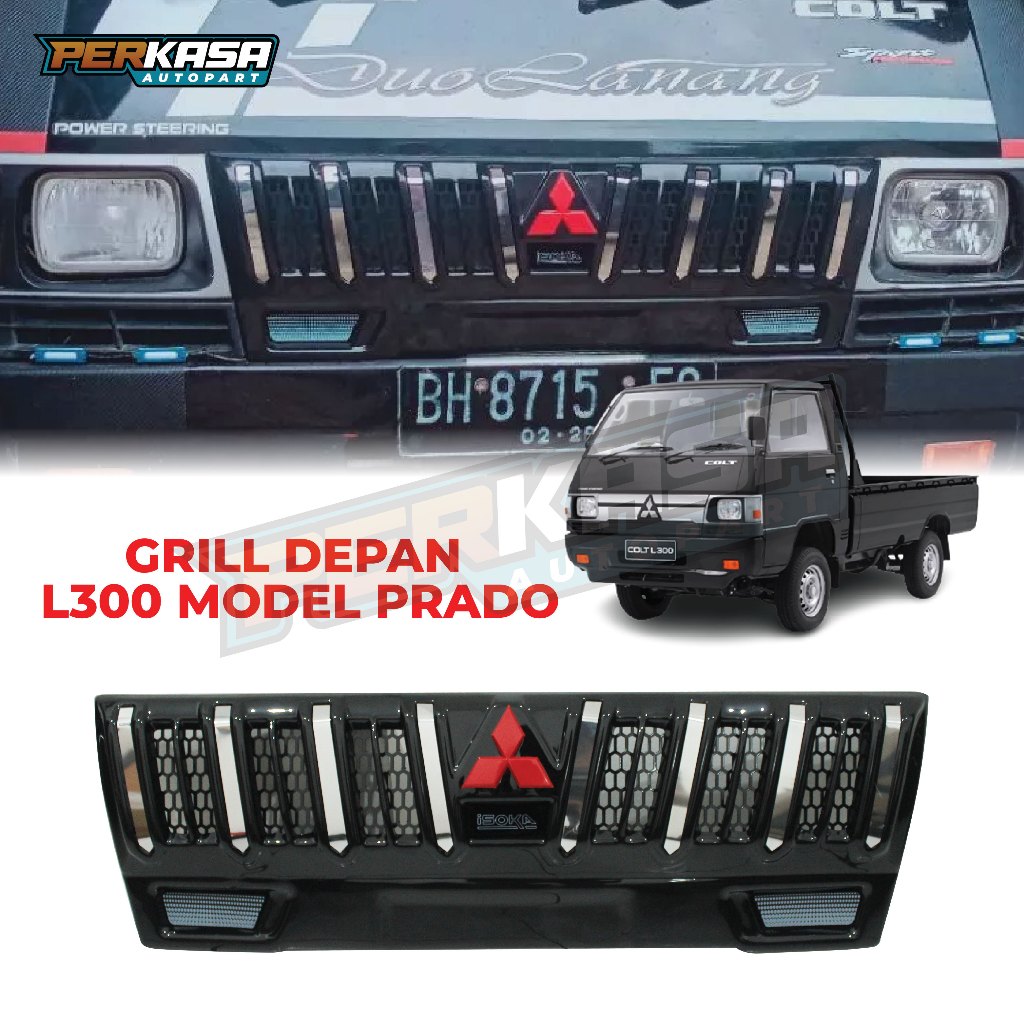 Grill Depan L300 Model Prado [ Abs Premium Quality ] [ Pnp ] [ Include Bracket + Lem Prekat ]
