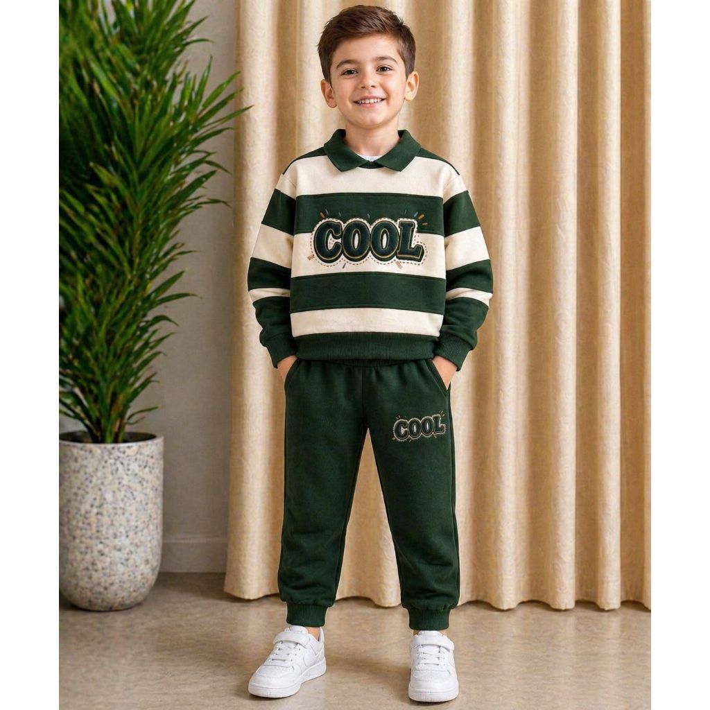setelan anak laki laki cool terbaru, sweater anak laki laki viral, ootd anak kekinian, baju anak vir