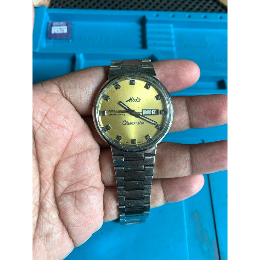 Preloved Jam Tangan Mido Chronometer Automatic Vintage Stainless