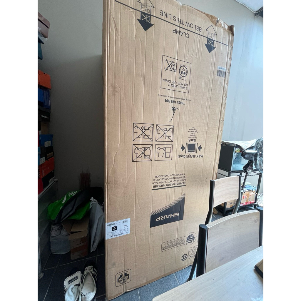 kardus kulkas 4 pintu | Kardus Kulkas Sharp