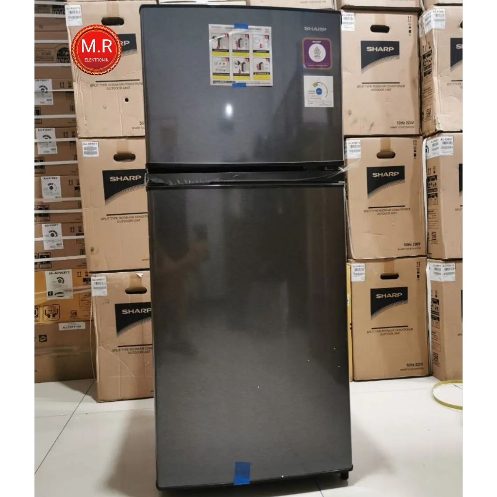 KULKAS SHARP 2 PINTU SJ195MNHS GARANSI RESMI SHARP 5 TAHUN