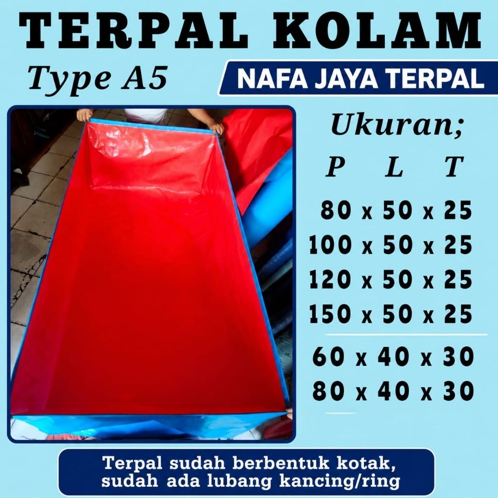 TERPAL KOLAM IKAN MINI TYPE A5