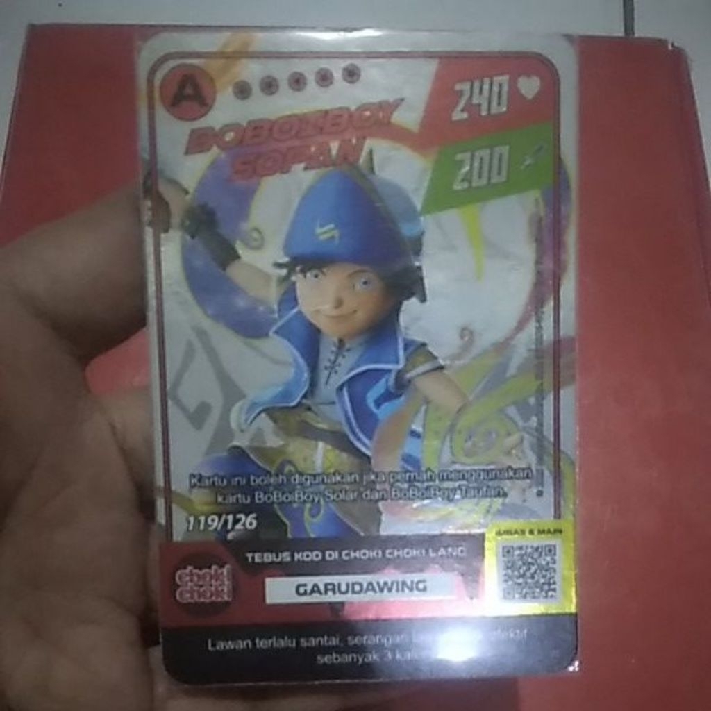 kartu boboiboy monsta galaxy card boboiboy sopan season 2 119/126