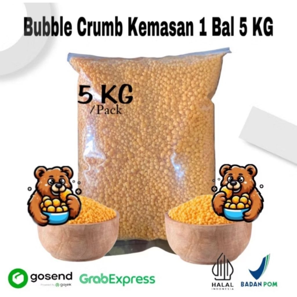 Bubble Crumb 5 kg / Tepung Roti Bulat 5 kg /Crumble Nugget 5 kg