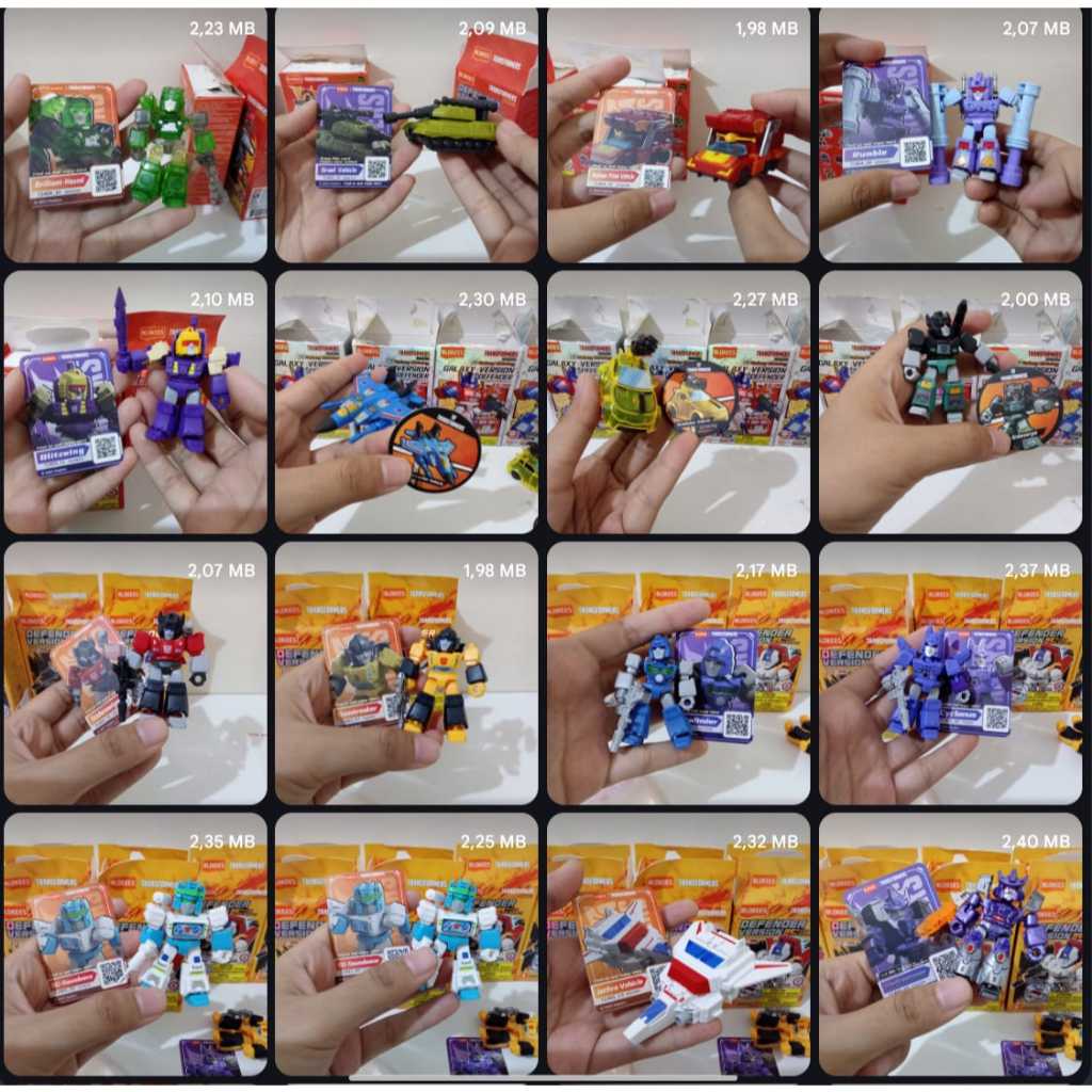 [defender 01/03/04/05/06] Assembled  Scanned Card  Action Figure Transformers Blokees Mainan Action 