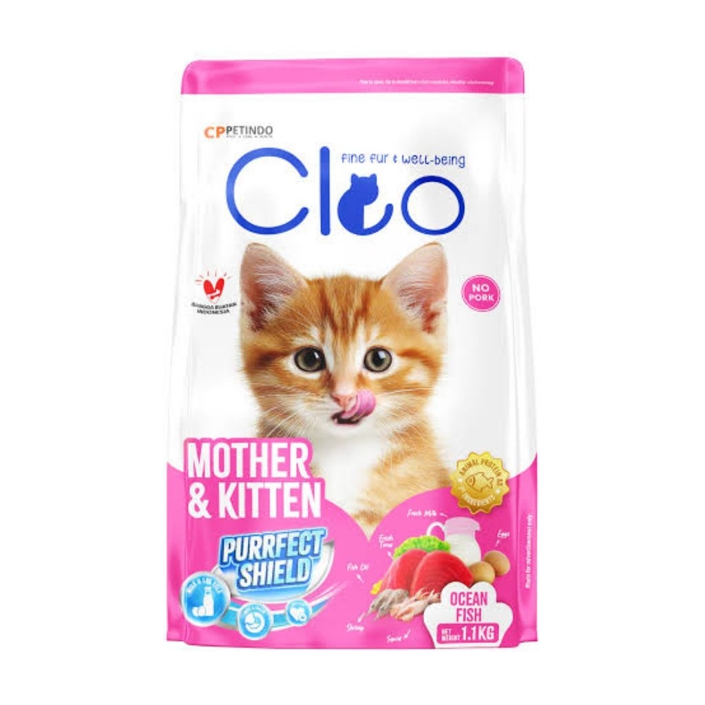 Cleo Kitten 1,2kg Ocean Fish Makanan Kucing Cleo Kitten