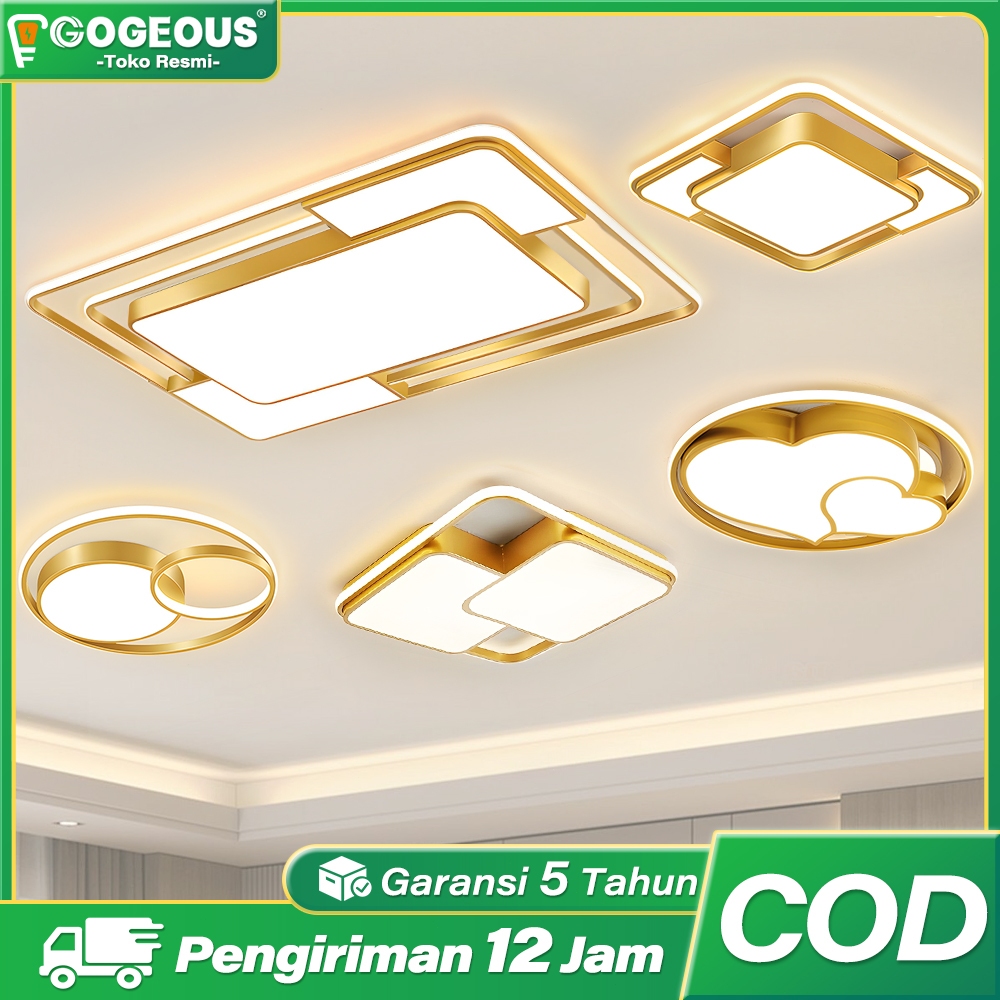 Lampu Plafon LED Lampu Plafon Minimalis Ceiling Lampu Lampu Plafon 3 Warna LED Modern Minimalis Lamp
