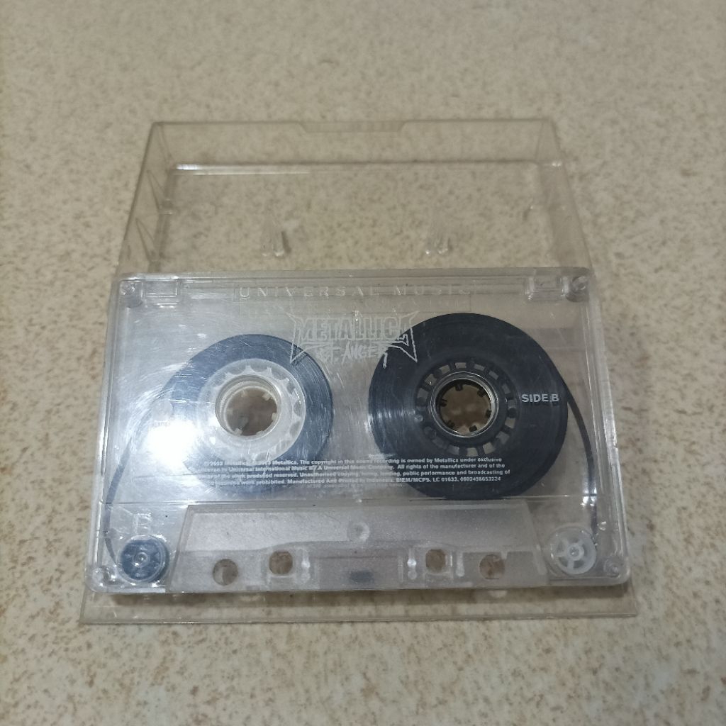Original Kaset Pita Tape Musik Rock Band Metallica Album St Anger