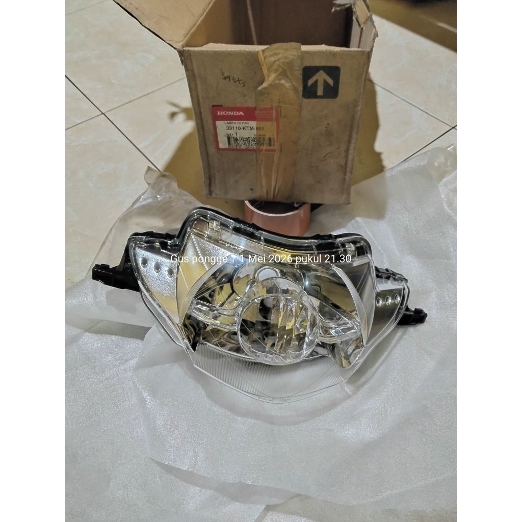 Reflektor KTM Supra x 125 lama original ahm bohlam satu