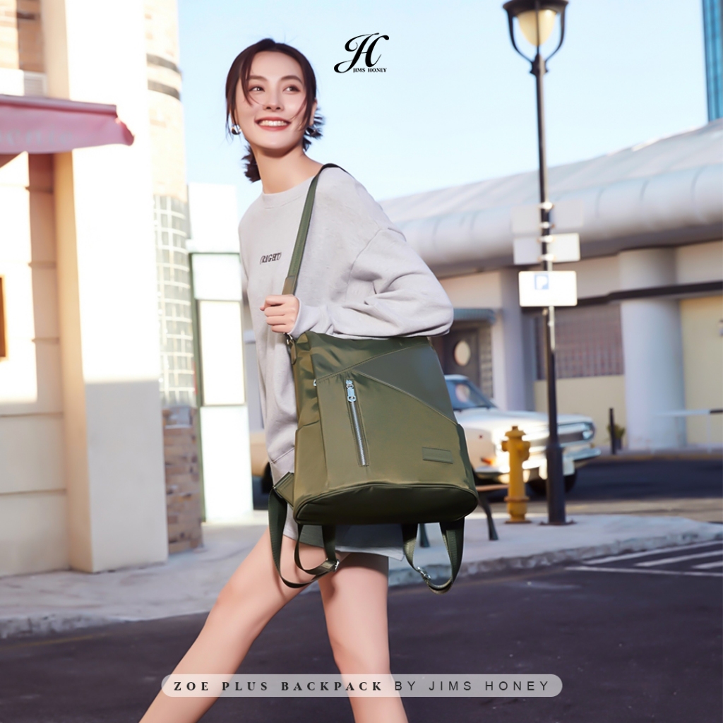 ZOE Plus backpack JIMS HONEY tas ransel wanita tas cewek trendy