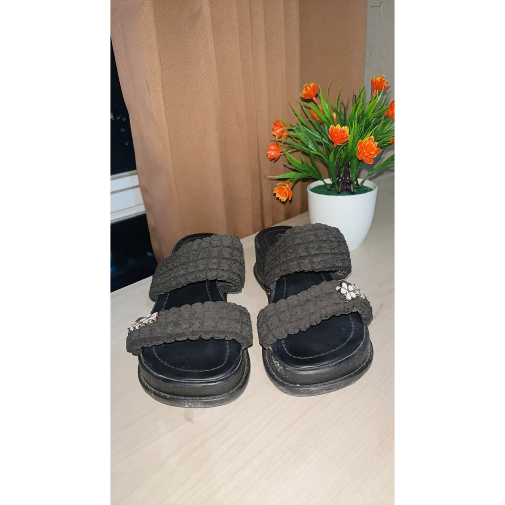 PRELOVED COLORBOX WEDGES / SANDAL WANITA