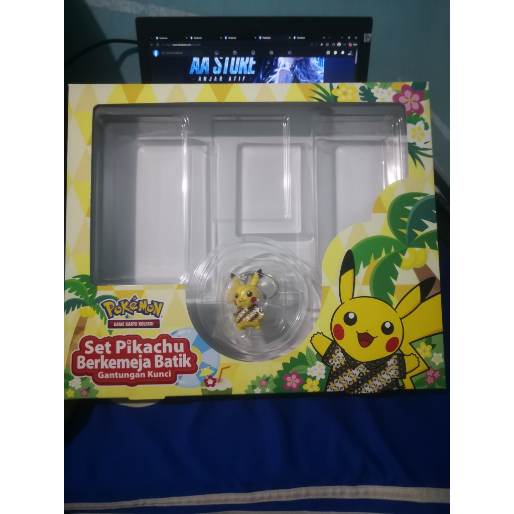 Pokemon Box Pikachu Berkemeja Batik Holo