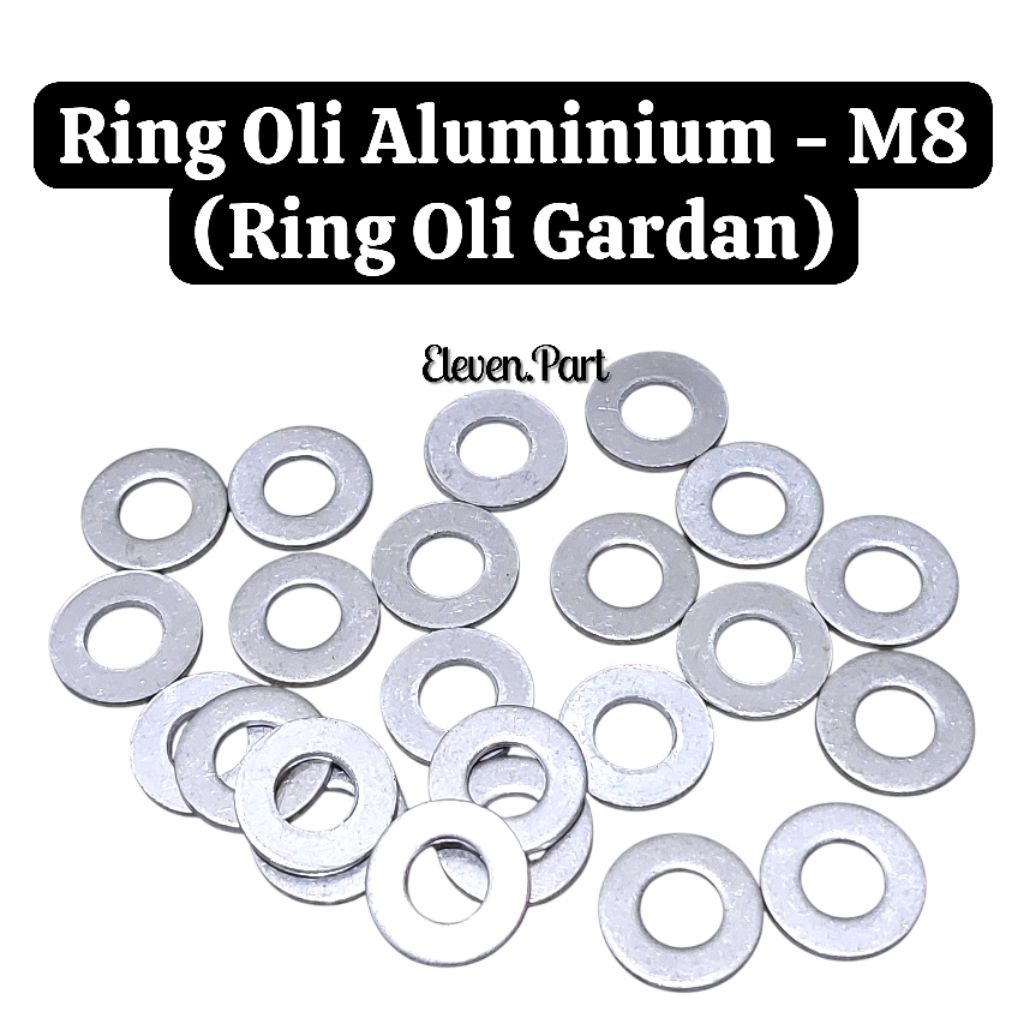 Ring Oli Aluminium | M8 | Ring Baut Oli Gardan Honda Matic