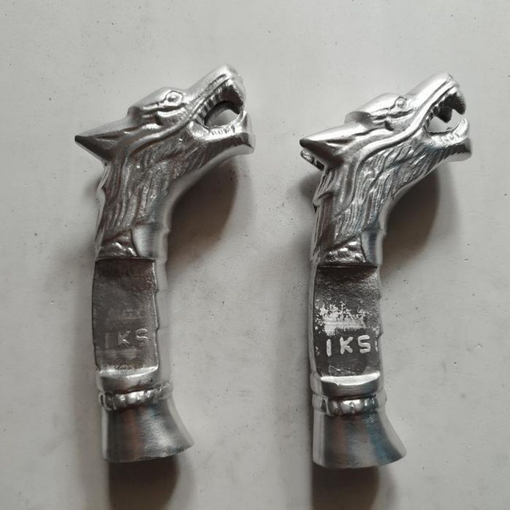 Mentahan dural ukir naga gagang pegangan Aksesoris golok murah tipe02
