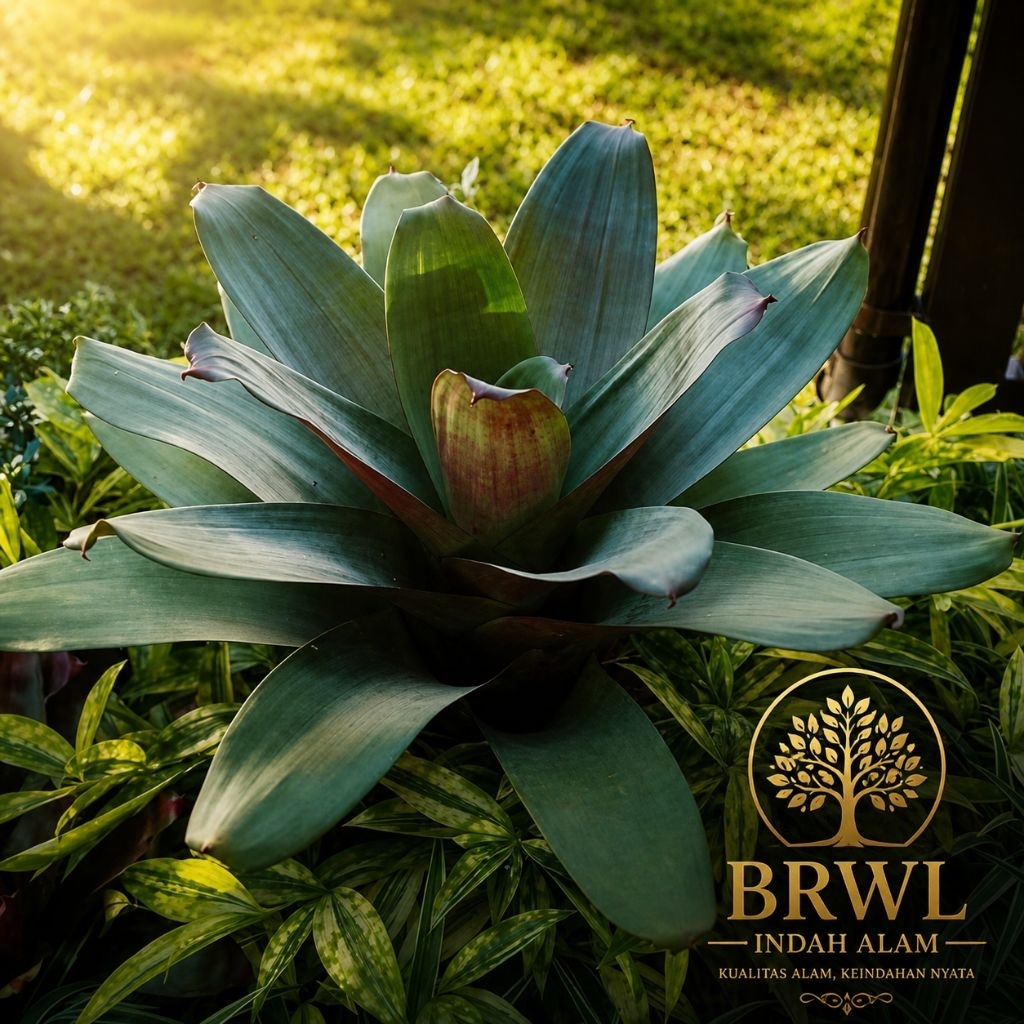 Tanaman Bromelia Giant Merah Besar