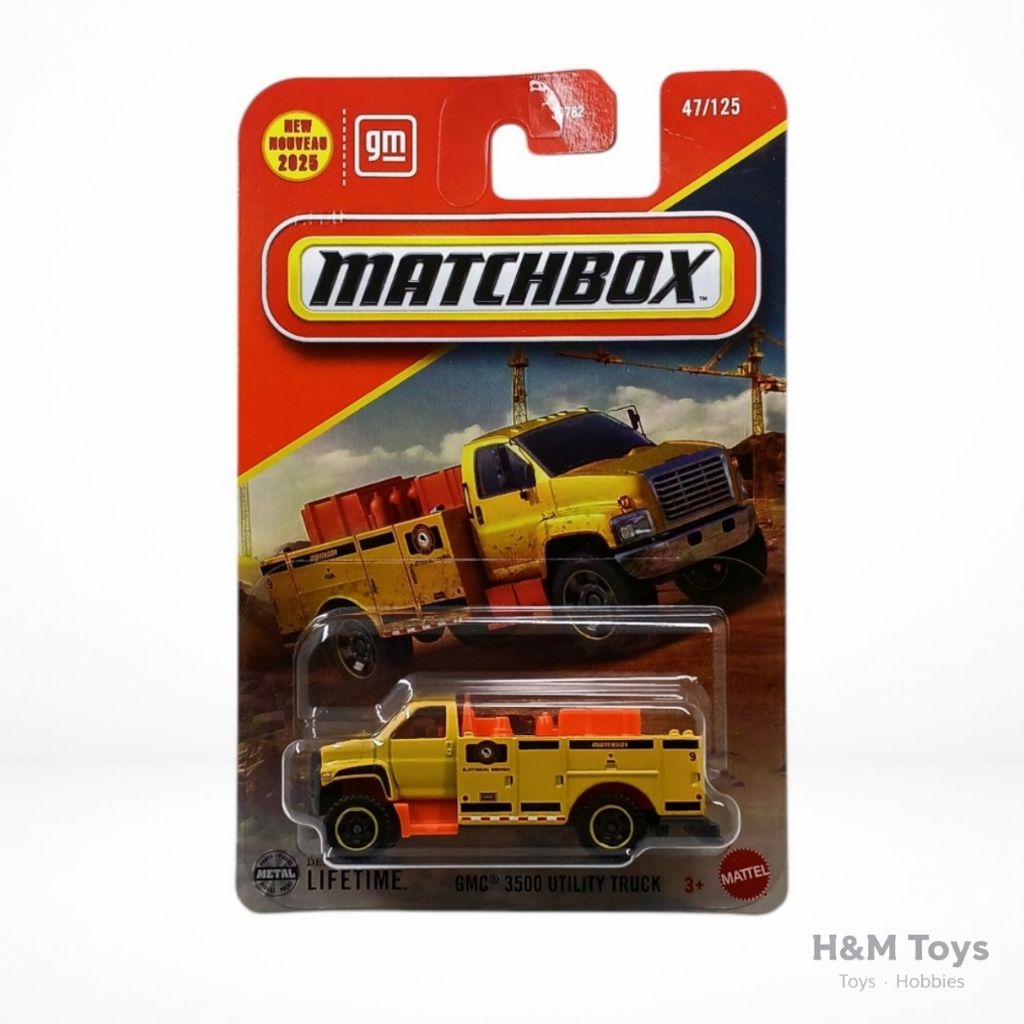 Matchbox GMC 3500 Utility Truck Kuning - 93BF