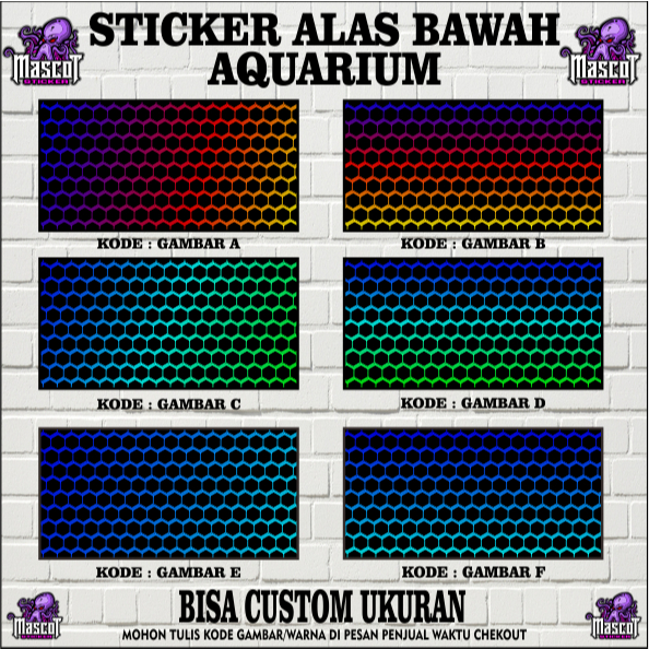 STICKER AQUARIUM, STIKER AKUARIUM, AQUASCAPE,  STIKER KACA AQUARIUM, STIKER BACKGROUND AQUARIUM, STI