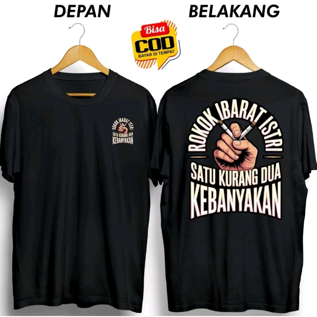 KAOS DISTRO ROKOK IBARAT ISTRI