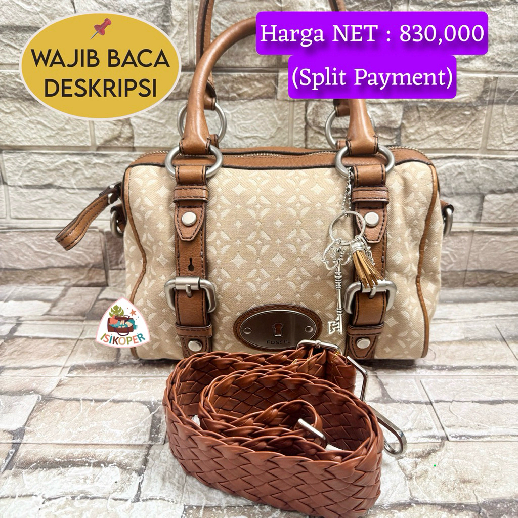 633# NET-Preloved Fossil Speedy Maddox Small Pecan (key talpan ala ala)