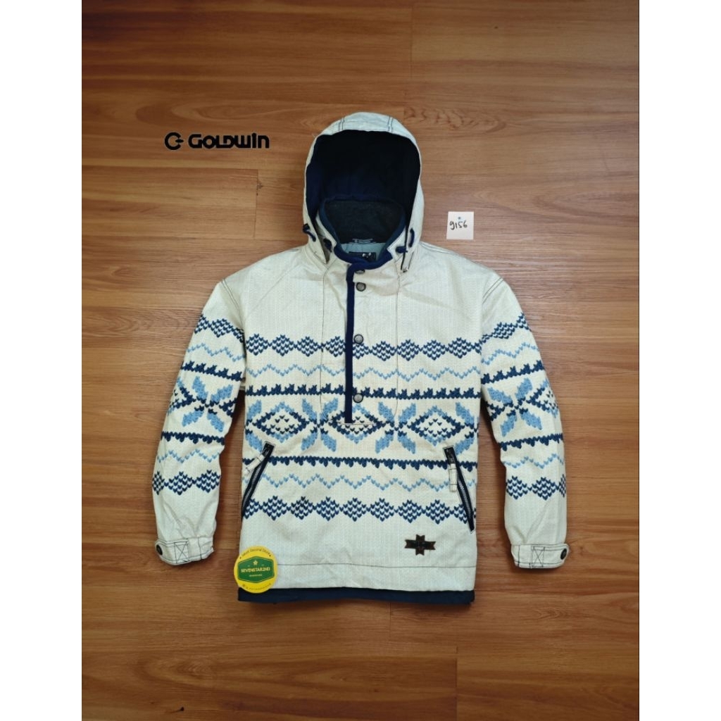 goldwin anorax half zipper jacket