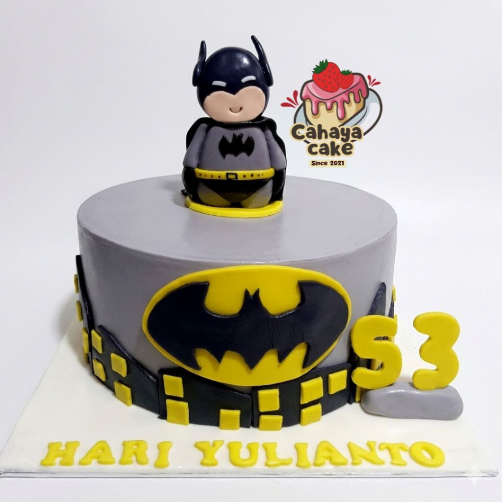Batman Custom Cake/ Kue Ulang Tahun Batman / Kue Ultah Anak Laki Laki