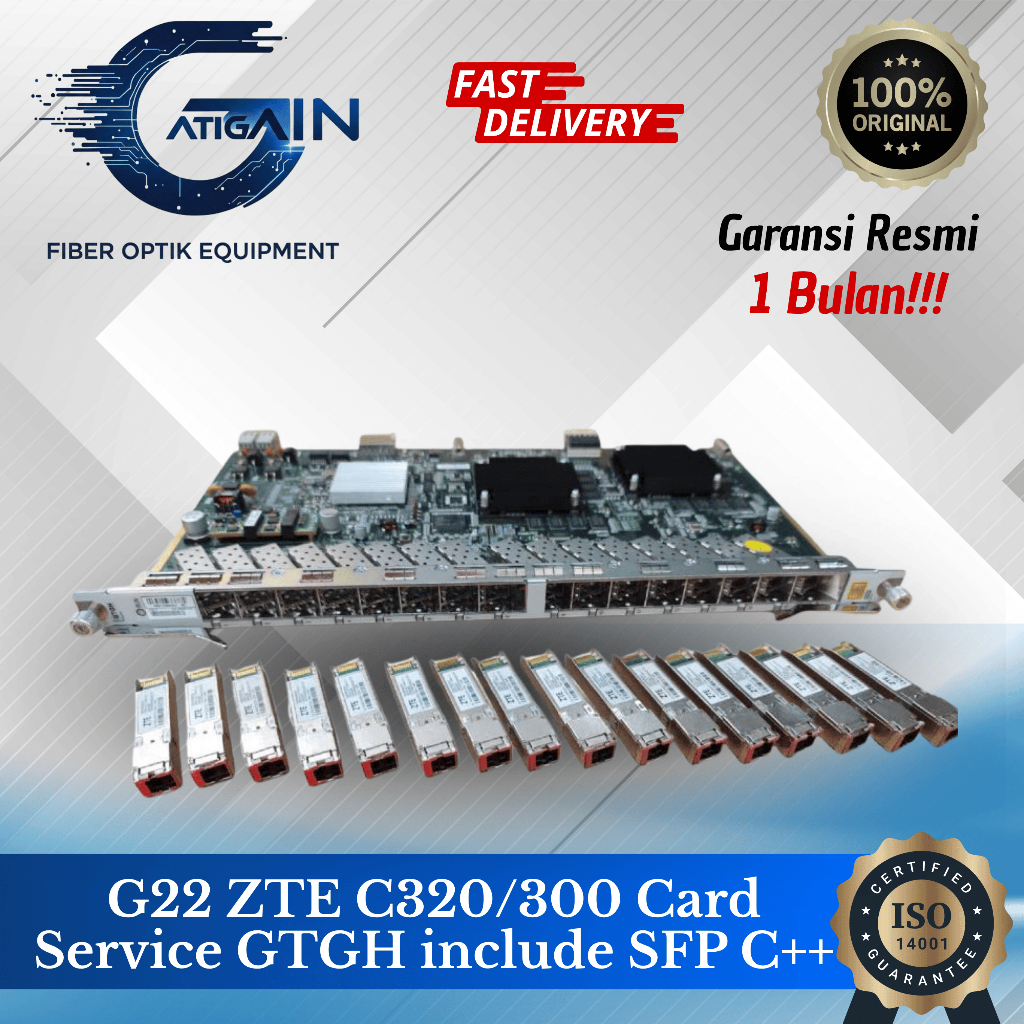 G22 ZTE C320/300 Card Service GTGH include SFP C++