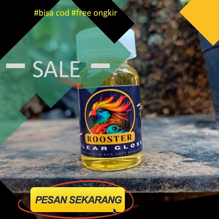 (OLES) 12,5 ML CLEAR GLOSS PELAPIS CAT DAN ANTI GORES CAT LOGAM CANDY CHROME