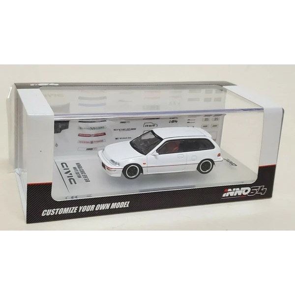 Inno64 Honda Civic EF9 SiR White Customize Your Own Model