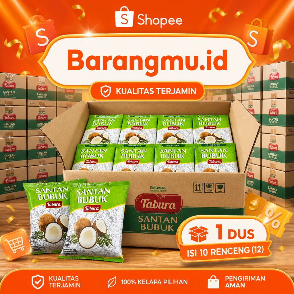 Santan Bubuk Tabura 1 DUS,10 Sachet Santan Bubuk Tabura isi 120